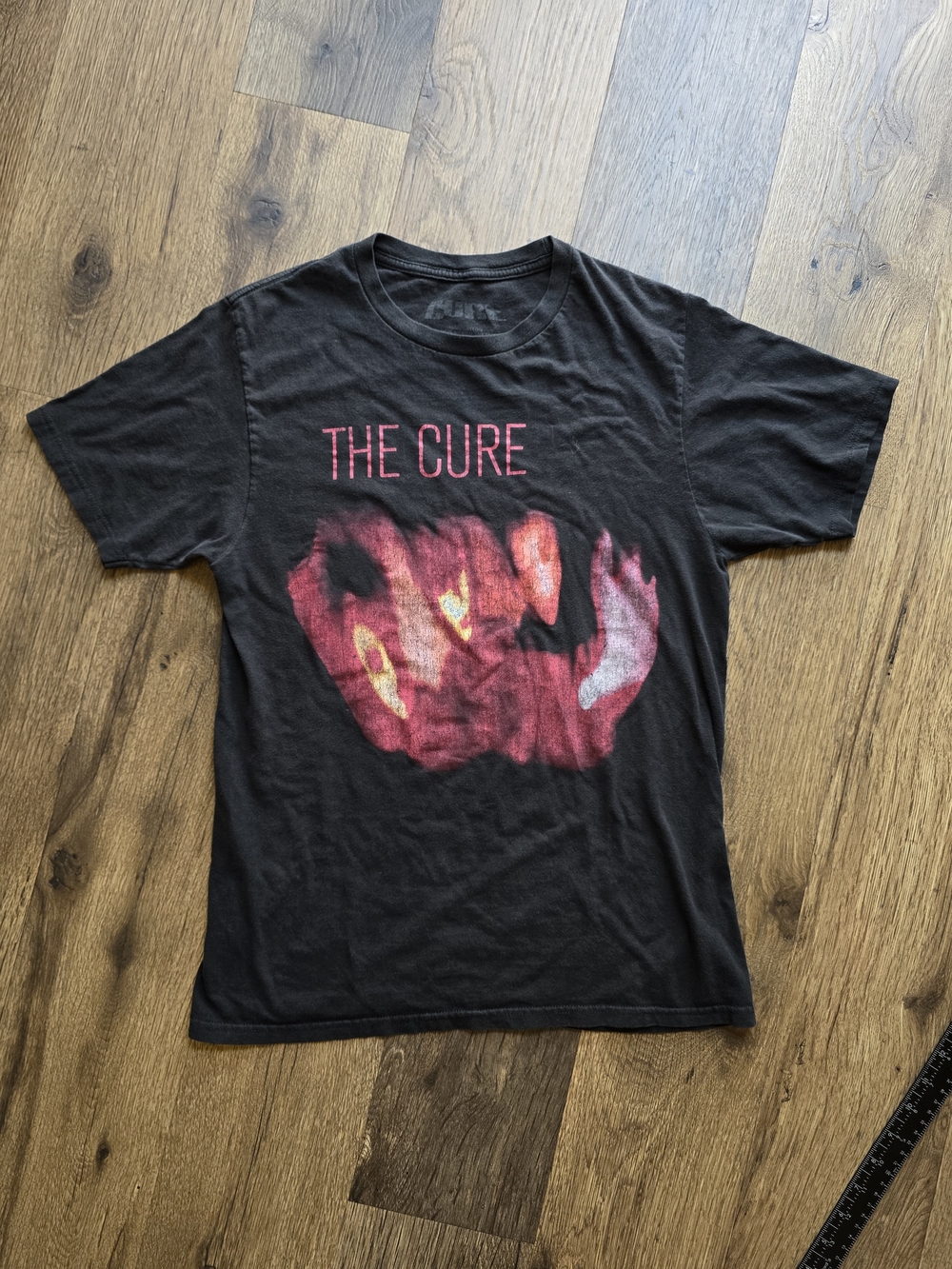 The Cure Black Graphic Band T-Shirt - Red Print